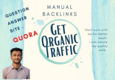 I will give Question Answer Backlinks from Quora