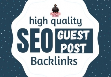 provide high quality guest post on high DA 40+ authority site.