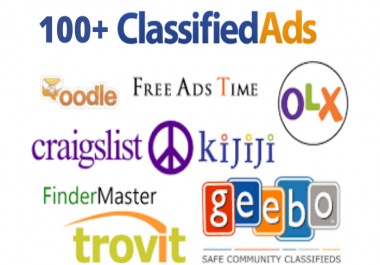 I will post 100 ads to top classified ad posting site in USA