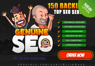 build 150 high quality dofollow SEO backlinks link building google top ranking