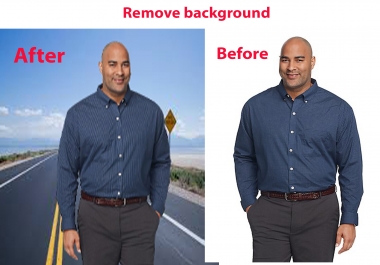 I'll change the background of your photos,  adjust the color and highlight.