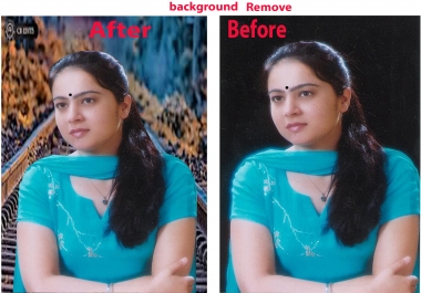 I will remove background editing of your photos