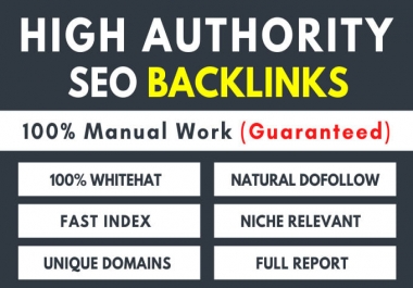 I will 300 high quality manual backlinks for rank 1st on google