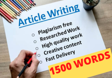 I will write SEO Optimized,  Plagiarism free content for your blog