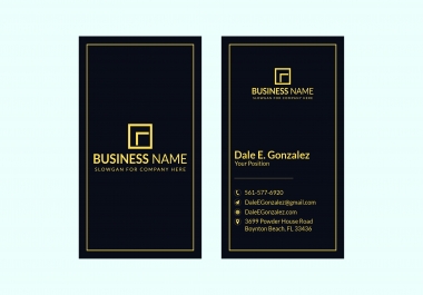 I will design outstanding luxury business card for you.