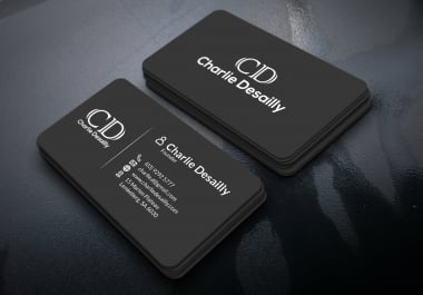 I will design a professional minimalist business card