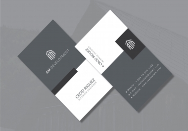 I will design a minimalist business card for you with two concept