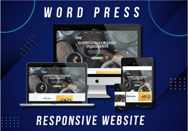 I will design professional and responsive business WordPress website