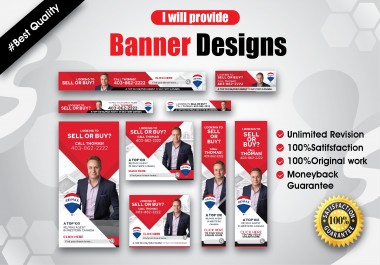 I will design all types of static and animation banners for your business