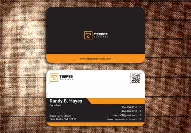 I will design professional and minimalist business card