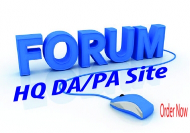 Provide 20 Forum posting SEO Backlinks On High DA/PA sites