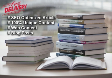 I'll write seo-friendly,  well researched blog,  article and web content