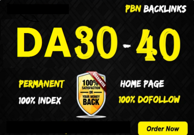 Get 30 PBN Blog DA 30+40+ With Dofollow Backlins Unique Doming