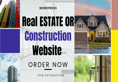 Real Estate Website or Construction Company Website Creations