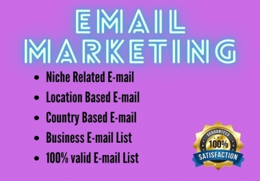 I will Provide 5000 verified Targeted E-mail list
