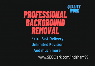 I will do professional photo background removal,  color correction
