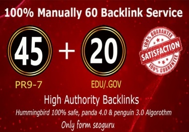 I will do creat website ranking with 60 pr9 high authority dofollow backlinks,  link building