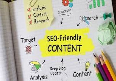 I will do write seo friendly content for you