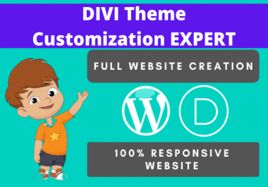 I will create divi website design and divi theme customization