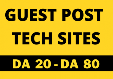 I will do tech guest post on tech blog via guest posting
