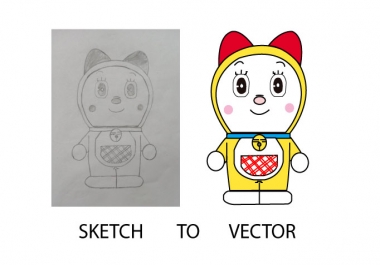 I will do any image or sketch to a vector logo