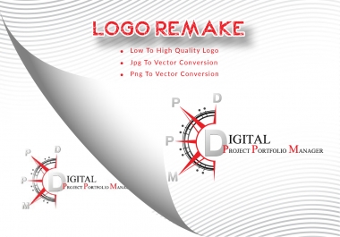 Manually REMAKE LOGO or JPG to Vector of any Logo or Text