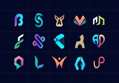 Modern Monogram logo and Initial Letter logo Design