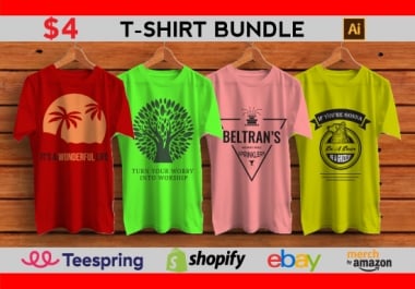 I will design custom,  trendy t shirt