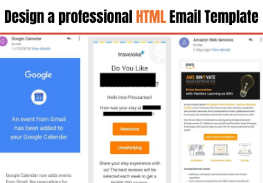 I will design a professional HTML Email Template Newsletter