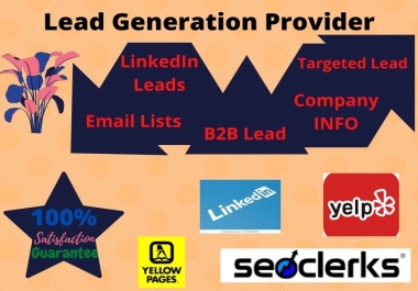 I will find targeted LinkedIn leads and email lists for your business