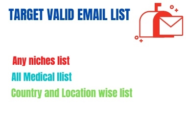 I will collect niche targeted email list clean and Varified