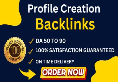 100 Premium High DA/DR Profile Backlinks - Boost Your SEO & Authority