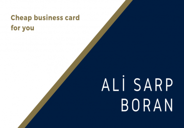 I can do business card for your job