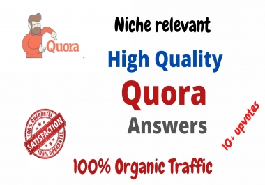 Provide 10 Niche Relevant Quora Answers for targeted traffic with Link