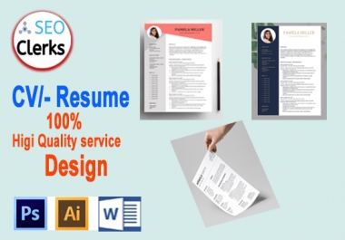 I Will do best modern CV- Resume Cover Lettre Design Quality service