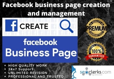 I Will create Professional and Awesome Facebook Business Page