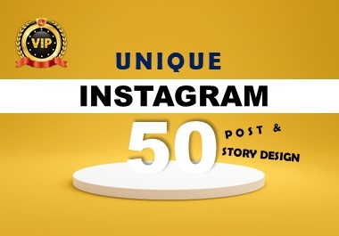 I will design 50 Instagram post for your brand