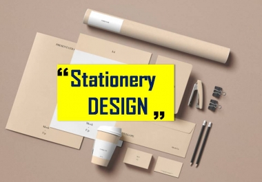 I will Design professional logo business card,  letterhead and stationery design