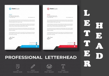 I will Create Corporate Letterhead Design