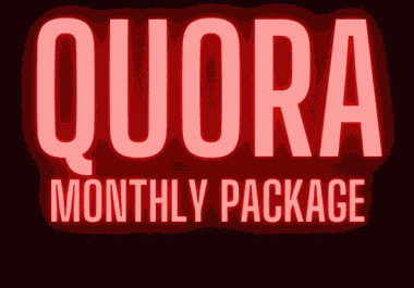 Provide 200 Niche Relevant Quora Monthly Package