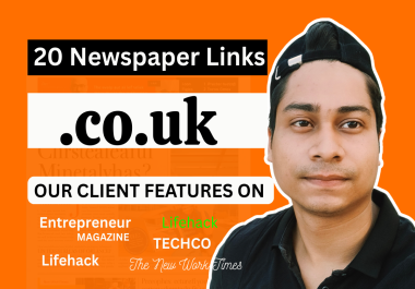 20 Links From UK Newspaper The Mirror +. co. uk domains