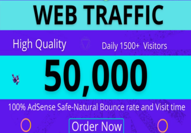 I Will Provide 50000+ Organic Web Traffic to Your Website