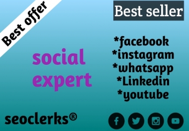 you can chose me your trusted social media manager