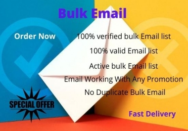 I will create 2000 Bulk verified email list