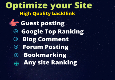 I will provide you high quality backlink for your website or link