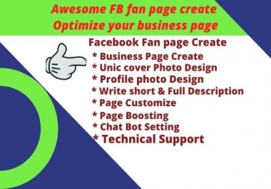 I Will make Facebook business page with fulfillment requirement