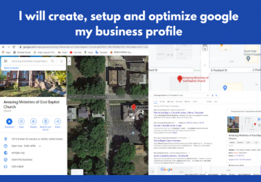 I will create,  setup and optimize google my business profile