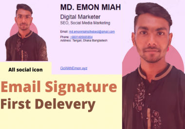 I will design a clickable Email Signature