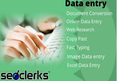 I will virtual assistant in data entry jobs