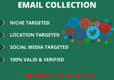 I will Collect targeted email list country base for business